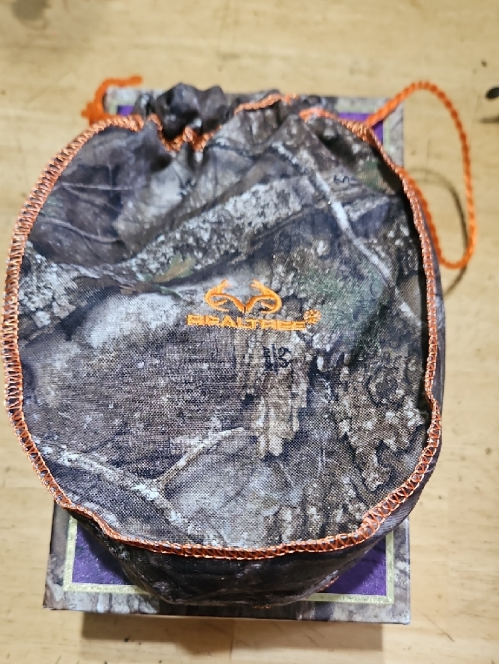 Crown Royal Real Tree Camouflage Drawstring  - Brown & Orange - Picture 2 of 7